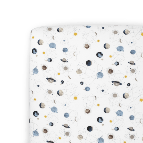 Stretch Knit Crib Sheet - Planets