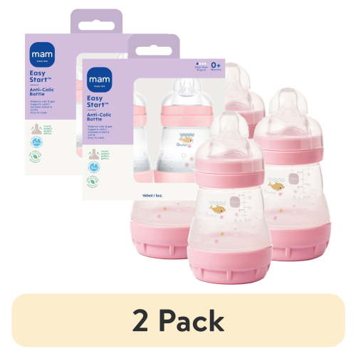 (2 pack) MAM Easy Start Anti-Colic Bottle, 5 oz, Girl, 2 Pack