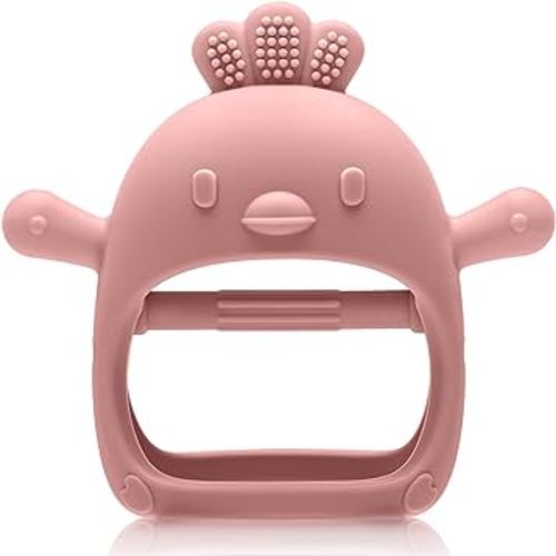 Baby Teething Toys for 0-6 6-12 Months, Never Drop Infant Teether Teething Mitten Toys for 0 3 6 9 12 Months, Newborn Soothing Teething Toy Gifts for 1 One Year Old Baby Boys Girls
