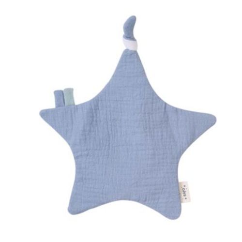 Saro Pastel Blue Sensory Crinkle Star: Calming & Soothing Sensory Toy For Baby