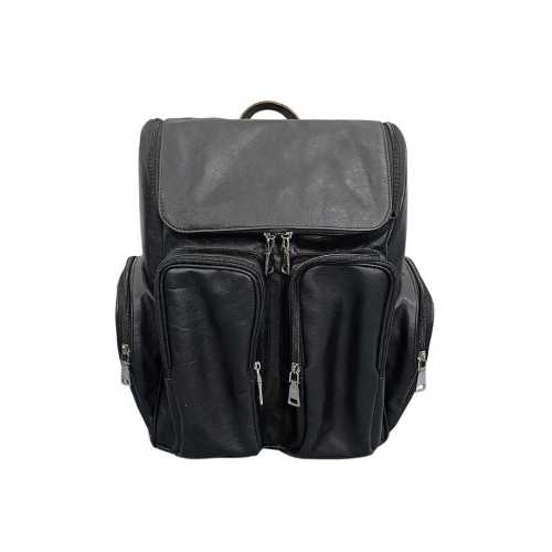 Full Grain Leather Diaper Bag Backpack: Handmade Cowhide Baby Travel Bag