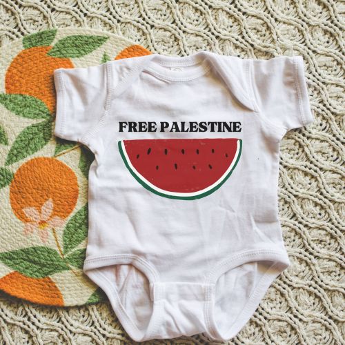 Free Palestine, Infant Social Justice, Radical Justice Baby, Hippie Baby Clothes, Equality, Feminist, LGBTQ, Baby Shower Gifts