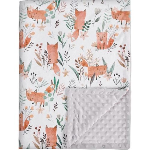 Soarwg Kids Baby Blankets Unisex Newborn, Super Soft Comfy Fox Blankets, for Toddler Baby Nursery Bed Blankets Stroller Crib Shower Gifts, 75 x 100 cm