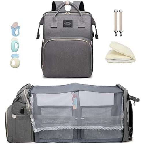 Diaper Bag with Changing Station,Diaper Bag Backpack,Diaper Bag,Large Capacity,900d Excellent Oxford(Ungrade Grey
