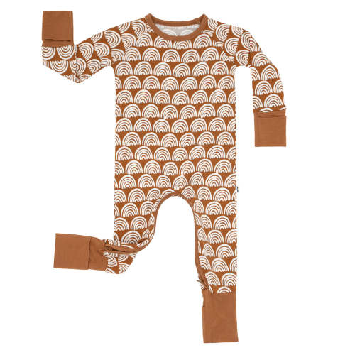 Rust Rainbows Crescent Zippy - Little Sleepies