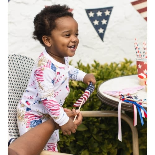 Firecrackers Organic Cotton Baby Pajamas - 12 Months