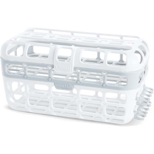 Large capacity dishwasher basket, extra large baby dishwasher safe basket, fits both standard mouth and wide mouth bottles, easy to load and remove without opening the top, 1 pack.