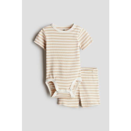 2-PIECE RIBBED COTTON SET
