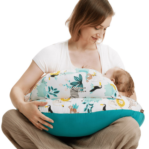 Momcozy Original Nursing Pillow and Positioner - Standard Size Feeding Pillow | Breastfeeding, Bottle Feeding, Baby Support | with Adjustable Waist Strap and Removable Cotton Cover - Walmart.ca