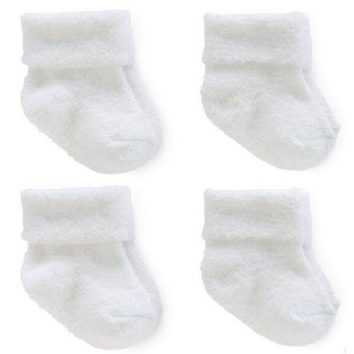 Carter's Just One You® Baby 4pk Chenille Socks - White 0-3m