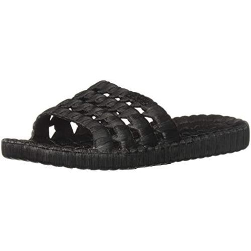 TECS Mens Quick Drying Lightweight Water Shoe With Open Toe, Rubber Sole With Drainage Hole Water Shoe For Beach, Showers, House Slipper, Dorms, Outdoor and Versatile Use