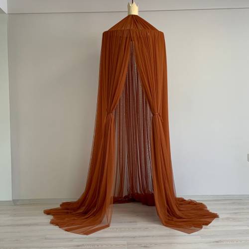 Cinnamon Crib Canopy, Canopy Bed; Brown Kids Canopy, Nursery Canopy, Canopy Tent, Cinnamon Canopy, Canopy Curtains
