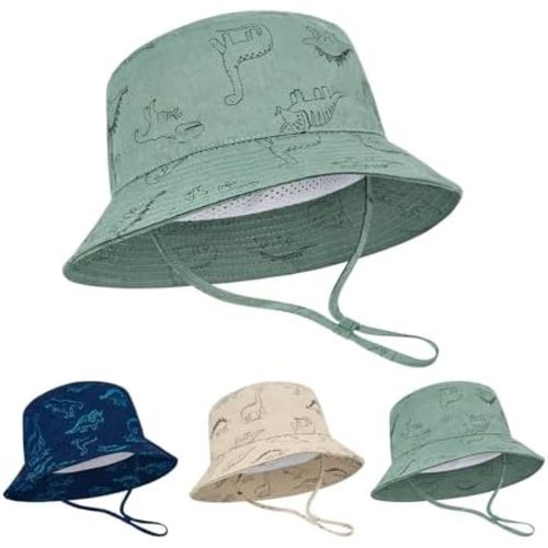 Durio Baby Sun Hat - UPF50+ Wide Brim Bucket Hats for Infant Newborn, Outdoor Sun Protection Beach Hat for Toddler Boys Girls
