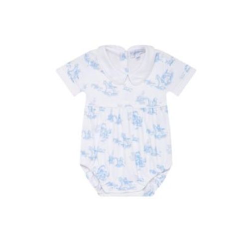 Boys' Blue Toile Baby Bubble - Baby