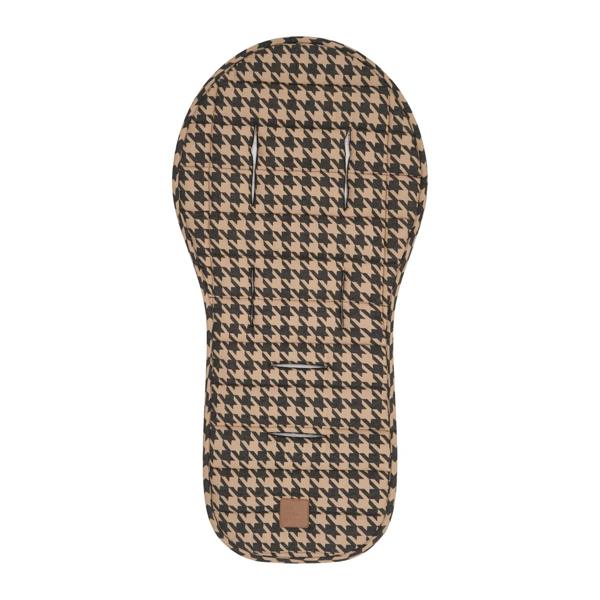 Black Houndstooth Universal Linen Pram Liner