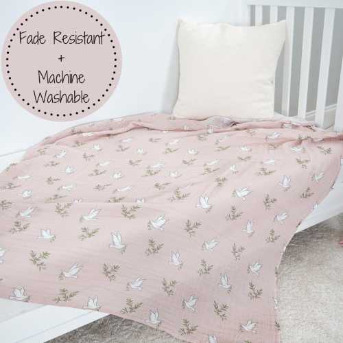 Baby Muslin Swaddle Blanket 47x47 So Dovely