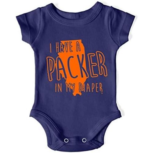 In My Diaper Packer - Chicago Rival Sports Fans Baby One Piece