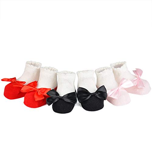 EPEIUS Unisex Baby Girls Boys Non-Slip Socks (Set of 6)