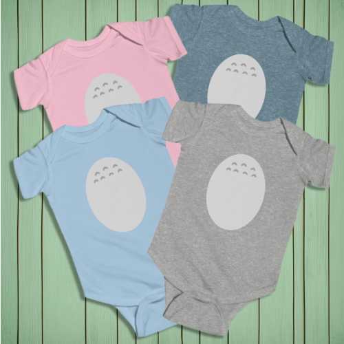 Totoro baby onesie, Studio Ghibli Infant Bodysuit, ghibli baby shower, totoro baby gift, Newborn, my neighbor nursery, Ponyo, Mononoke