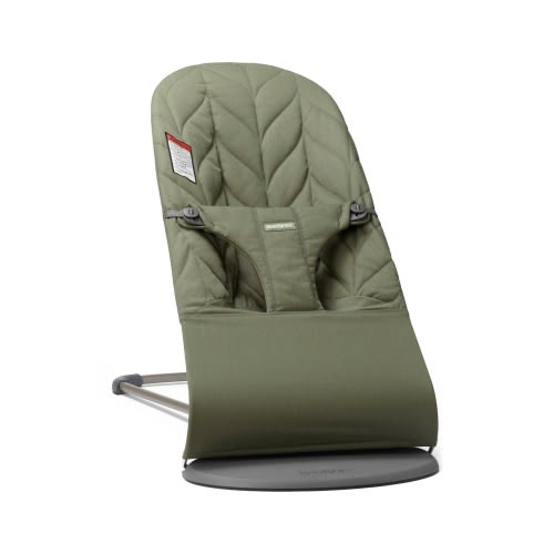 BabyBjörn Bouncer Bliss Convertible Quilted Baby Bouncer, Dark Green