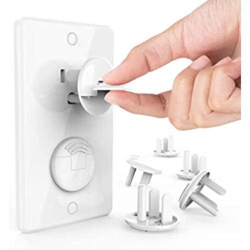 Outlet Covers Baby Proofing with Hidden Handle (32 Pack) Child Proof Outlet Plug Covers 3-Prong Baby Proofing Electrical Outlet Cover Safety Power Outlet Protector Child Socket Cap