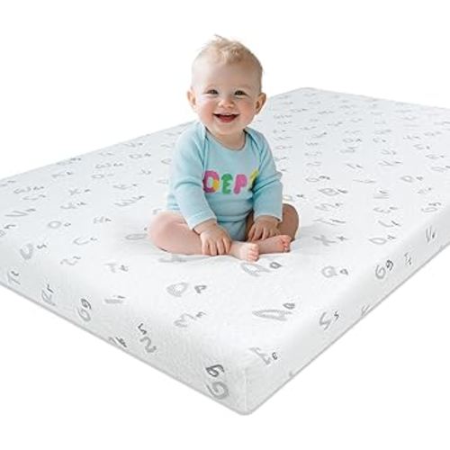 Pack and Play Mattress - 38"x26"x3'' Pack N Play Mattress Pad with Breathable Removable Cover - Dual-Sided Memory Foam Baby Crib Mattresses for Toddlers