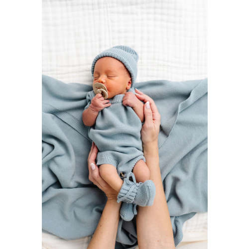 Knit Onesie - Steele (Newborn - 3 month)