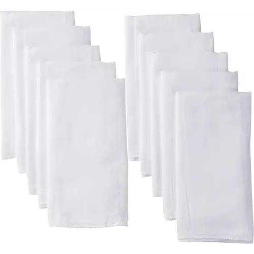 Gerber Unisex Baby Boys Girls Birdseye Prefold Cloth Diapers Multipack White 3-Ply 10 Pack