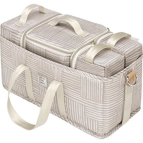 Petunia Pickle Bottom Inter-Mix Deluxe Kit | Baby Diaper Caddy Organizer | Keep Everything Organized in Diaper Bag, Stroller, or Nursery - Checker Stitch