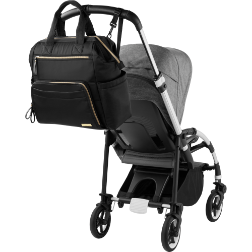 Skip Hop Mainframe Wide Open Diaper Backpack, Black