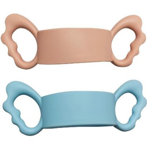 Botabee Silicone Wide-neck Baby Bottle Handle - Set Of 2, Blue & Pink