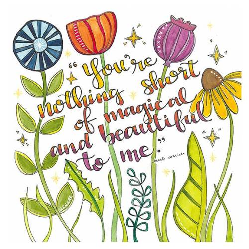 Nothing Short of Magical - (Matted Watercolor Print - Available Sizes: 8x8 Print in 12x12 Signed Mat, or 5x5 Print in 8x8 Signed Mat)