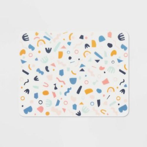 18"x14" Shapes Plastic Kids' Placemat - Pillowfort™: Multicolor, Recyclable, Rectangle, Spot Clean, Toddler-friendly