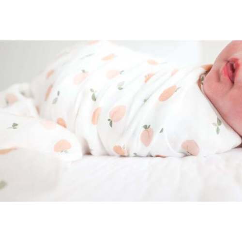Muslin Swaddle Blanket, Peaches - Lulujo | Maisonette