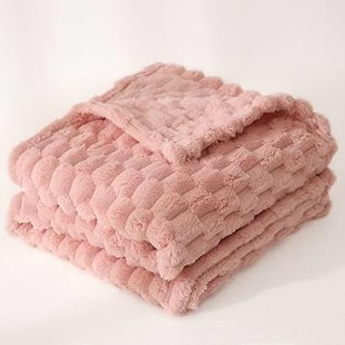 Baby Blanket for Girls- Soft Cozy Warm Receiving Blanket (30 x 40 Inch)- Pink