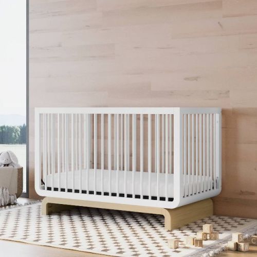 Storkcraft Santorini 5-In-1 Convertible Crib with Toddler Guardrail - Driftwood