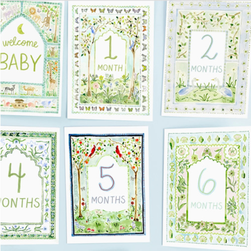 Baby Milestone Cards: Whimsical Set