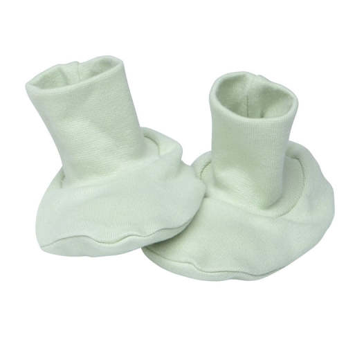Organic Baby Essentials Booties Sage Green