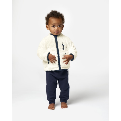 Spurs Baby Cream Sherpa Jacket 6/9M