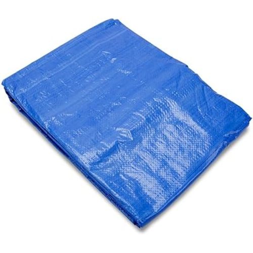 Grizzly Tarps by B-Air 8' x 10' Large Multi-Purpose Waterproof Heavy Duty Poly Tarp with Grommets Every 36", 8x8 Weave, 5 Mil Thick, For Home, Boats, Cars, Camping, Protective Cover, Blue