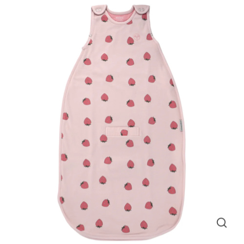 4 Season® Ultimate Baby Sleep Bag, Merino Wool & Organic Cotton, Strawberry