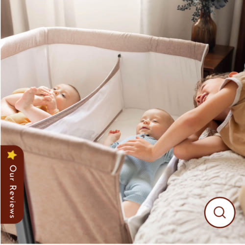 Bedside Bassinet for Twins