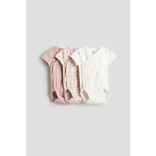 3-PACK WRAPOVER BODYSUITS