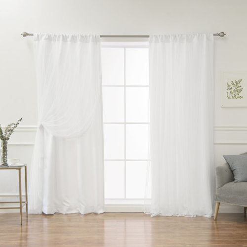 Harborcreek Solid Color Blackout Thermal Rod Pocket Curtain Panels