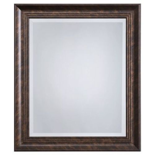 Decorative Wall Mirror With Beveled Edge Copper - Yosemite Home Decor: Modern Style, Plastic Frame, Wall Mounted Rectangle Espejo De Pared
