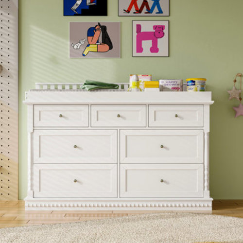 Lark Manor 7-Drawer Baby Changing Table Dresser With Anti-Tip | Wayfair