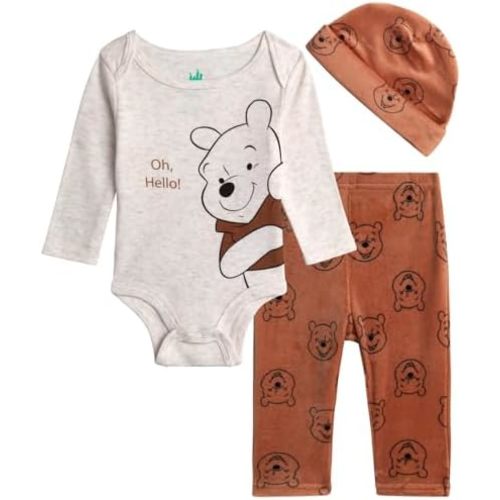 Disney Newborn Baby Take Me Home Set - 3 Piece Newborn Outfit Minnie Mouse, Mickey Mouse, and Winnie the Pooh (Sizes: 0-9M)