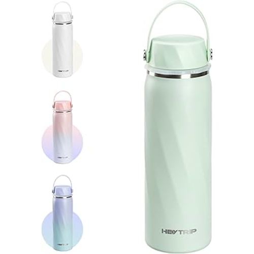HEYTRIP Vacuum Insulated Breastmilk Cooler Bottle, 20oz Stainless Steel Portable Breastmilk Chiller, Reusable Storage Container Keeps Milk Fresh for 36+ Hours, TSA Approved, Mint Green