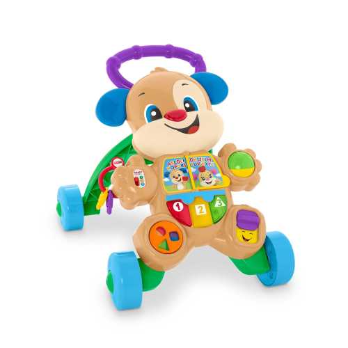Fisher-Price Laugh & Learn Smart Stages Puppy Walker: Baby & Toddler Dog Walking Push Toy