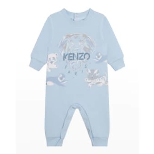 Boy's Baby Animals Coverall, Size Newborn-6M
